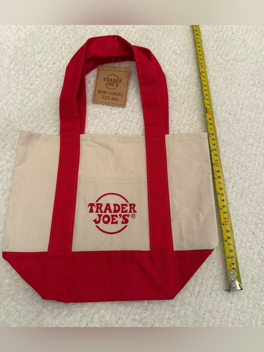 Trader Joe's Mini Canvas Totes (MANY COLORS AVAILABLE) - Sets/bundles available - Picture 5 of 11